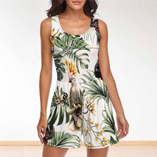 Cargar imagen en el visor de la galería, Pantalones Cortos de Mono sin Mangas Casual Holgado Ropa de casa para Mujer QZ6055 con Diseño Personalizados con Impresión Completa de una imagen con Foto Logo Patrón Texto