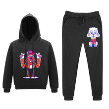 Cargar imagen en el visor de la galería, Traje de sudadera de dos piezas casual con estampado capucha para adolescentes hombre FS0823050 Personalizado con Impresión Frontal de dos imágenes con Foto Logo Patrón Texto