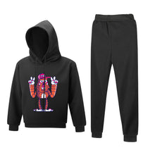 Cargar imagen en el visor de la galería, Traje de sudadera de dos piezas casual con estampado capucha para adolescentes hombre FS0823050 Personalizado con Impresión Frontal de dos imágenes con Foto Logo Patrón Texto