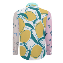 Cargar imagen en el visor de la galería, Camisa Solapa con Bontones Manga Larga para Hombres 3M38 Personalizada con Impresión Completa de múltiples imágenes con Foto Logo Patrón Texto