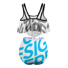 Cargar imagen en el visor de la galería, Traje de baño / Bikini / Tankini con Volantes Sexy para Mujer FT5095 Personalizado con Impresión Completa con Foto Logo Patrón Texto
