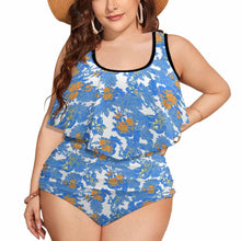 Cargar imagen en el visor de la galería, Traje de baño / Bikini Talla Grande Cintura Alta con Volantes Sexy para Mujer FT5095 Personalizado con Impresión Completa de una imagen con Foto Logo Patrón Texto