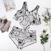 Cargar imagen en el visor de la galería, Traje de baño / Bikini Talla Grande Cintura Alta con Volantes Sexy para Mujer FT5095 Personalizado con Impresión Completa de múltiples imágenes con Foto Logo Patrón Texto