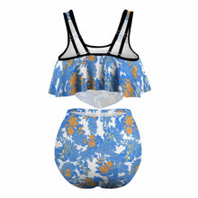Cargar imagen en el visor de la galería, Traje de baño / Bikini Talla Grande Cintura Alta con Volantes Sexy para Mujer FT5095 Personalizado con Impresión Completa de una imagen con Foto Logo Patrón Texto