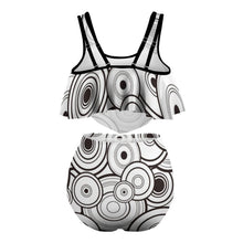 Cargar imagen en el visor de la galería, Traje de baño / Bikini Talla Grande Cintura Alta con Volantes Sexy para Mujer FT5095 Personalizado con Impresión Completa de múltiples imágenes con Foto Logo Patrón Texto