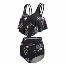 Cargar imagen en el visor de la galería, Traje de baño / Bikini / Tankini con Volantes Sexy para Mujer FT5095 Personalizado con Impresión Completa con Foto Logo Patrón Texto