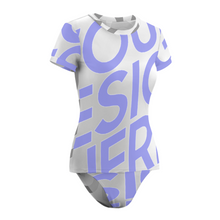 Cargar imagen en el visor de la galería, Bañador Traje de baño de una pieza con manga corta para Mujer FT5115 Personalizado con Foto Logo Patrón Texto