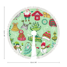 Cargar imagen en el visor de la galería, Falda de Árbol de Navidad con Borla de Felpa con Diseño Personalizado con Tus Fotos o Textos
