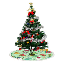 Cargar imagen en el visor de la galería, Falda de Árbol de Navidad con Borla de Felpa con Diseño Personalizado con Tus Fotos o Textos