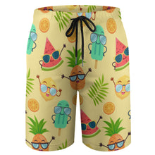 Cargar imagen en el visor de la galería, Pantalones cortos / Ropa de Playa de Moda con Estampado para Niños Adolescentes (diseño de cuatro piezas) Personalizado con Impresión Completa con Foto Logo Patrón Texto