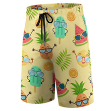 Cargar imagen en el visor de la galería, Pantalones cortos / Ropa de Playa de Moda con Estampado para Niños Adolescentes (diseño de cuatro piezas) Personalizado con Impresión Completa con Foto Logo Patrón Texto