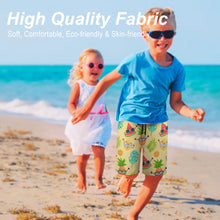 Cargar imagen en el visor de la galería, Pantalones cortos / Ropa de Playa de Moda con Estampado para Niños Adolescentes (diseño de cuatro piezas) Personalizado con Impresión Completa con Foto Logo Patrón Texto