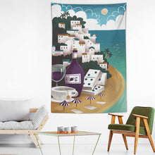 Cargar imagen en el visor de la galería, Tapiz para Hogar (Versión Vertical) con Diseño Personalizado Personalizada de Tus Fotos o Nombres Online