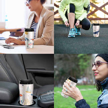 Cargar imagen en el visor de la galería, Taza de café con Tapa con Impresión Completa de Diseño Personalizado Personalizada de Tus Fotos o Textos Online