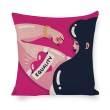 Cargar imagen en el visor de la galería, Funda de Almohada de Algodón y Lino con Impresión a Una Cara de Diseño Personalizado con Tu Texto o Imagen Online