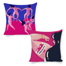 Cargar imagen en el visor de la galería, Funda de Almohada de Algodón y Lino con Impresión a Una Cara de Diseño Personalizado con Tu Texto o Imagen Online