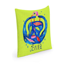 Cargar imagen en el visor de la galería, Funda de Cojín de Algodón y Lino con Impresión a Doble Cara de Diseño Personalizado con Tu Foto o Texto