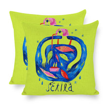 Cargar imagen en el visor de la galería, Funda de Cojín de Algodón y Lino con Impresión a Doble Cara de Diseño Personalizado con Tu Foto o Texto