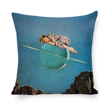 Cargar imagen en el visor de la galería, Funda de Almohada de Algodón-Lino con Impresión a Cara Sola (4 piezas/paquete) Diseño Personalizado Personalizada con Foto, Texto o Logo