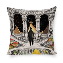 Cargar imagen en el visor de la galería, Funda de Almohada de Algodón-Lino con Impresión a Cara Sola (4 piezas/paquete) Diseño Personalizado Personalizada con Foto, Texto o Logo