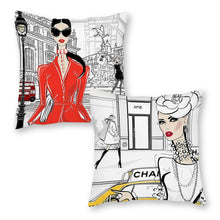 Cargar imagen en el visor de la galería, Funda de Cojín de Felpa (2 piezas ) con Impresión a Una Cara de Personalizado Personalizada con Foto, Texto o Logo