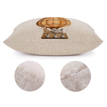 Cargar imagen en el visor de la galería, Funda de Cojín de Lino con Impresión a Una Cara Personalizado Personalizada con Foto, Texto o Logo