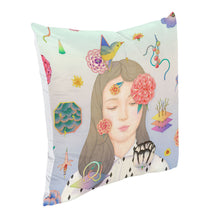 Cargar imagen en el visor de la galería, Funda de Cojín de Poliéster con Impresión a Una Cara Personalizado Personalizada con Foto, Texto o Logo