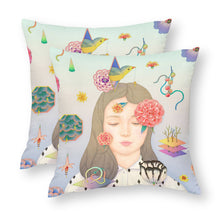 Cargar imagen en el visor de la galería, Funda de Cojín de Poliéster con Impresión a Una Cara Personalizado Personalizada con Foto, Texto o Logo