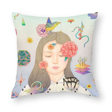 Cargar imagen en el visor de la galería, Funda de Cojín de Poliéster con Impresión a Una Cara Personalizado Personalizada con Foto, Texto o Logo