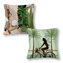 Cargar imagen en el visor de la galería, Funda de Cojín de Satín (2 piezas) con Impresión a Una Cara Personalizado Personalizada con Foto, Texto o Logo