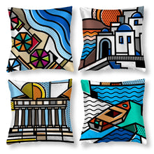 Cargar imagen en el visor de la galería, Funda de Cojín de Satín (4 piezas) con Impresión a Una Cara Personalizado Personalizada con Foto, Texto o Logo