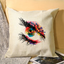 Cargar imagen en el visor de la galería, Funda de Cojín de Linaza con Impresión a Doble Cara de Diseño Personalizado con Tu Nombre o Imagen