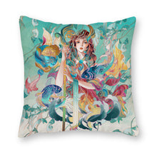 Cargar imagen en el visor de la galería, Funda de Cojín de Lona con Impresión a Una Cara de Diseño Personalizado con Tus Fotos o Textos