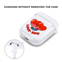 Cargar imagen en el visor de la galería, Caja Transparente de Auriculares Apple con Diseño Personalizado de Tu Texto o Imagen