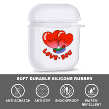 Cargar imagen en el visor de la galería, Caja Transparente de Auriculares Apple con Diseño Personalizado de Tu Texto o Imagen