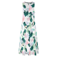 Cargar imagen en el visor de la galería, Vestido largo sin mangas con Estampado tallas grandes para mujer GQ Personalizado con Impresión Completa de una imagen con Foto Logo Patrón Texto