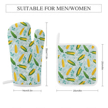 Cargar imagen en el visor de la galería, Guantes Aislantes / Manpolas de Cocina Conjunto de Cuatro Unidades para Horno Sartén Olla JJ0522073 Personalizados Impresion Completa de Una Imagen con Foto Logo Patrón Texto