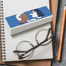 Cargar imagen en el visor de la galería, Estuche para gafas clásico de cuero para JJ0529007 personalizado con texto e foto en línea