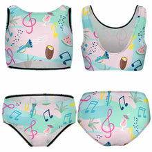 Cargar imagen en el visor de la galería, Bikini / Bañador de dos Piezas con Estampado para Niñas NT013 Personalizado con Impresión Completa con Foto Logo Patrón Texto