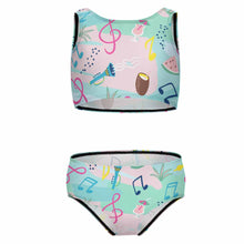 Cargar imagen en el visor de la galería, Bikini / Bañador de dos Piezas con Estampado para Niñas NT013 Personalizado con Impresión Completa con Foto Logo Patrón Texto