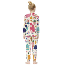 Cargar imagen en el visor de la galería, Traje de Sudadera Suave Casual Manga Larga para Niñas Chicas JJ1203 Personalizado con Impresión Completa con Foto Logo Patrón Texto