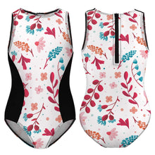 Cargar imagen en el visor de la galería, Bañador con Cremallera de Una Pieza para Niñas NT032 Personalizado con Foto Logo Patrón Texto Impresión Completa