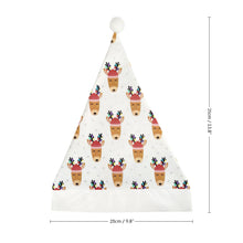 Cargar imagen en el visor de la galería, Gorro de Papá Noel de Felpa Corta con Diseño Personalizado de Tus Patrones o Nombres Online