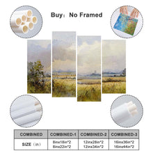 Cargar imagen en el visor de la galería, Cuadro imagen Pintura 4 paneles colgantes diseño cuádruple de una sola imagen (combinación vertical) GY0903228 Personalizado Personalizada con Foto, Texto o Logo
