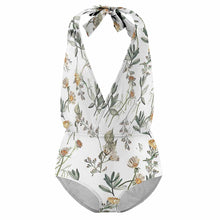 Cargar imagen en el visor de la galería, Bañador con Cuello Halter de Moda para Niñas NT044 Personalizado con Foto Logo Patrón Texto Impresión Completa
