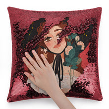 Cargar imagen en el visor de la galería, Funda de almohada con lentejuelas estándar multicolor para el hogar Design Personaliza online