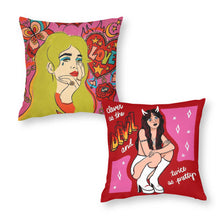 Cargar imagen en el visor de la galería, Fundas de Cojín de Poliéster con Cremallera con Diseño Personalizado de Tus Imágenes o Nombres Online