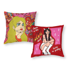 Cargar imagen en el visor de la galería, Fundas de Cojín de Poliéster con Cremallera con Diseño Personalizado de Tus Imágenes o Nombres Online