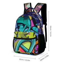 Cargar imagen en el visor de la galería, Mochila con estampado de 8 imágenes, mochila escolar impermeable para niños, niñas, adolescentes, personalizada con texto de patrón de foto