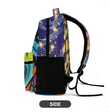 Cargar imagen en el visor de la galería, Mochila con estampado de 8 imágenes, mochila escolar impermeable para niños, niñas, adolescentes, personalizada con texto de patrón de foto